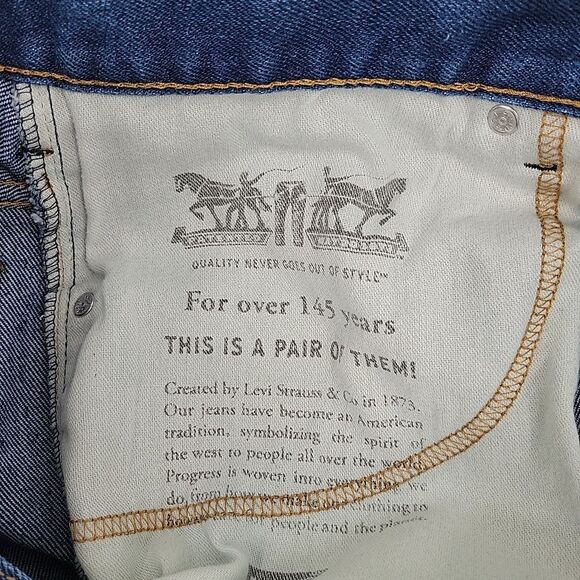 Levis 517 Mens Jeans Measures Size 36x27 Boot Cut Probably Hemmed Nice - Picture 11 of 14